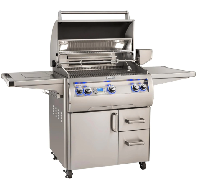 Fire Magic Echelon Diamond E660S 30-Inch Natural Gas Grill W/ Side Burner, Rotisserie, & Digital Thermometer Fire Magic Grills - E660S-8E1N-62 Fire Magic