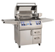 Fire Magic Grills Echelon Diamond E660S 30-Inch Propane Gas Grill W/ One Infrared Burner, Side Burner, Magic View Window, Rotisserie, & Digital Thermometer - E660S-8L1P-62-W Fire Magic