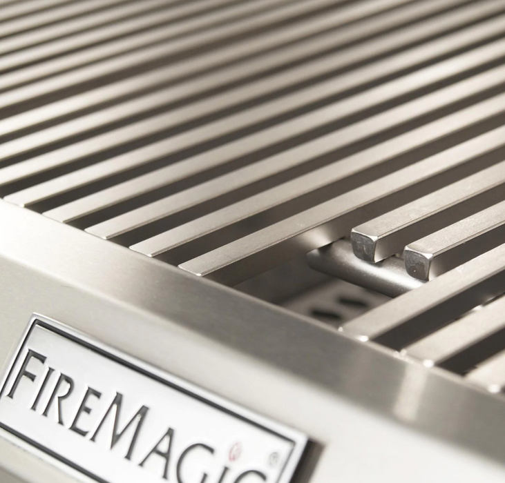 Fire Magic Grills Echelon Diamond E660S 30-Inch Propane Gas Grill W/ One Infrared Burner, Side Burner, Magic View Window, Rotisserie, & Digital Thermometer - E660S-8L1P-62-W Fire Magic