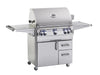 Fire Magic Echelon Diamond E660s 30" Propane Gas Freestanding Grill w/ Flush Mounted Single Side Burner, Backburner, Rotisserie Kit, 1 Sear Burner and Analog Thermometer - E660S-8LAP-62 Fire Magic