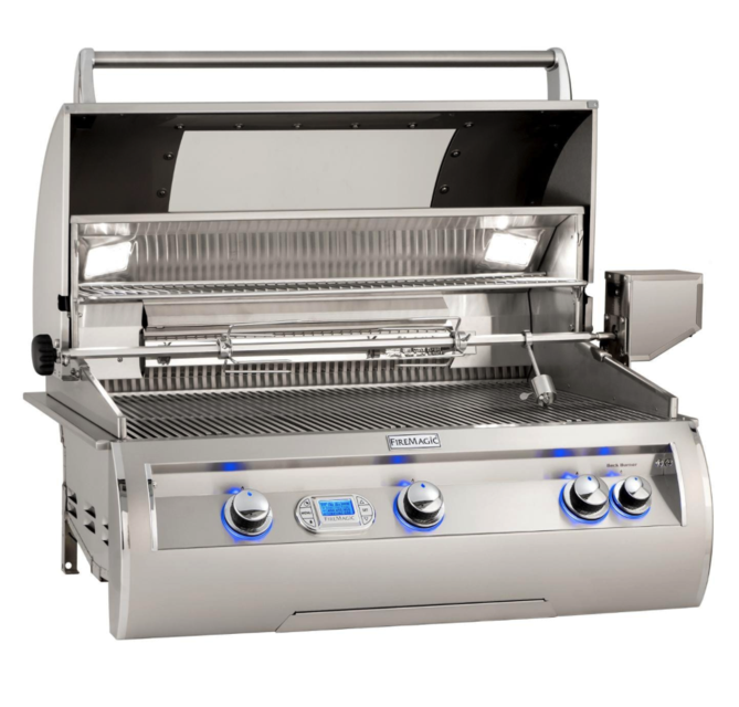 Fire Magic Echelon Diamond E790I 36-Inch Built-In Natural Gas Grill W/ Magic View Window, Rotisserie, & Digital Thermometer - E790I-8E1N-W - Fire Magic Grills Fire Magic