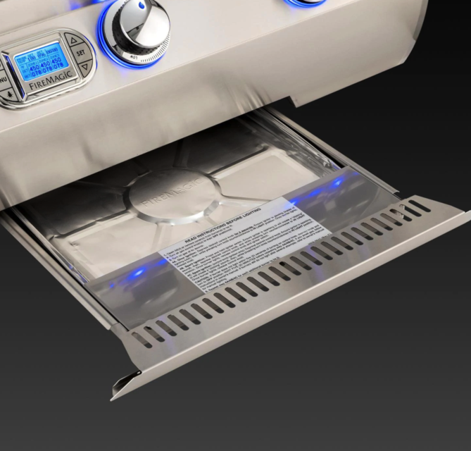 Fire Magic Echelon Diamond E790I 36-Inch Built-In Natural Gas Grill With Rotisserie And Digital Thermometer - E790I-8E1N - Fire Magic Grills