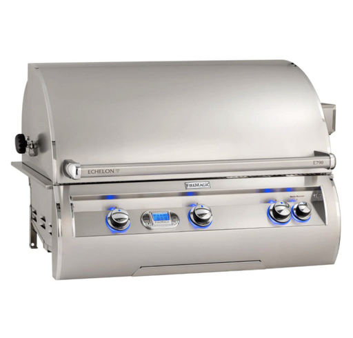 Fire Magic Echelon Diamond E790I 36-Inch Built-In Natural Gas Grill With Rotisserie And Digital Thermometer - E790I-8E1N - Fire Magic Grills Fire Magic