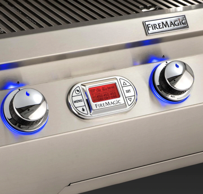 Fire Magic Echelon Diamond E790I 36-Inch Built-In Natural Gas Grill With Rotisserie And Digital Thermometer - E790I-8E1N - Fire Magic Grills
