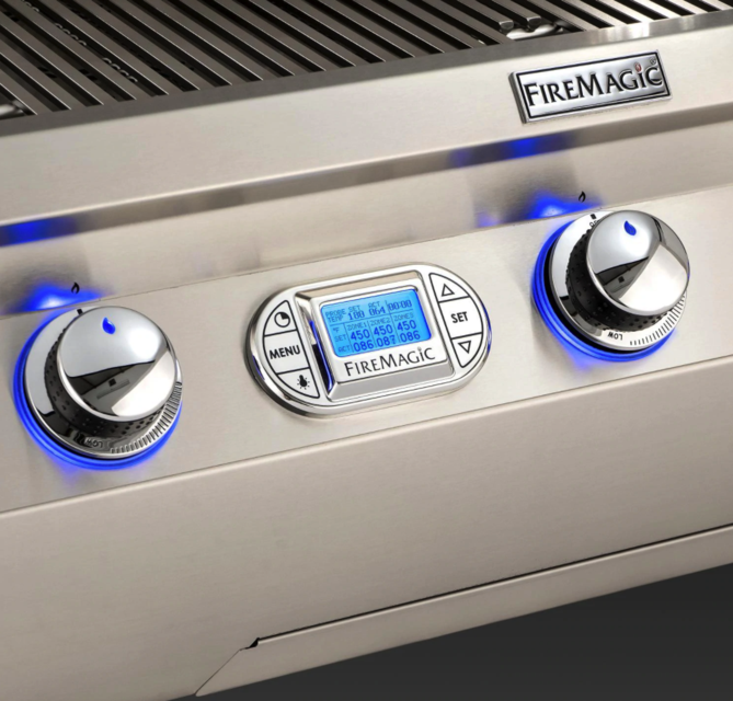 Fire Magic Echelon Diamond E790I 36-Inch Built-In Propane Gas Grill W/ Magic View Window, Rotisserie, & Digital Thermometer - E790I-8E1P-W - Fire Magic Grills Fire Magic