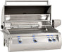 Fire Magic Echelon Diamond E790i 36" Natural Gas Built-In Grill w/ 1 Sear Burner, Backburner, Rotisserie Kit, and Analog Thermometer - E790I-8LAN Fire Magic