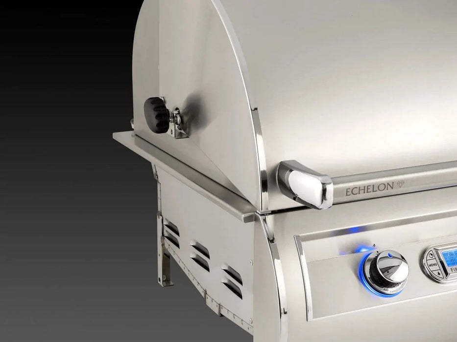 Fire Magic Echelon Diamond E790s 36" Freestanding Gas Grill With Rotisserie, Infrared Burner, Double Side Burner, Digital Thermometer & Magic View Window, Propane - E790S-8L1P-71-W Fire Magic