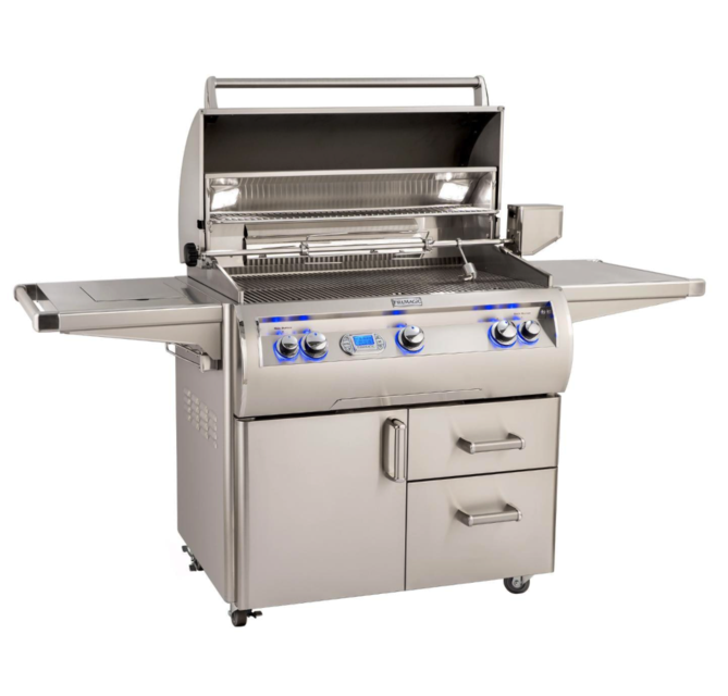 Fire Magic Echelon Diamond E790S 36-Inch Natural Gas Grill W/ Side Burner, One Infrared Burner, Rotisserie, & Digital Thermometer - E790S-8L1N-62 - Fire Magic Grills Fire Magic