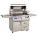 Fire Magic Echelon Diamond E790S 36-Inch Propane Gas Grill W/ Side Burner, Magic View Window, Rotisserie, & Digital Thermometer - E790S-8E1P-62-W - Fire Magic Grills Fire Magic