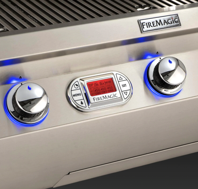 Fire Magic Echelon Diamond E790S 36-Inch Propane Gas Grill W/ Side Burner, One Infrared Burner, Rotisserie, & Digital Thermometer - E790S-8L1P-62 - Fire Magic Grills Fire Magic