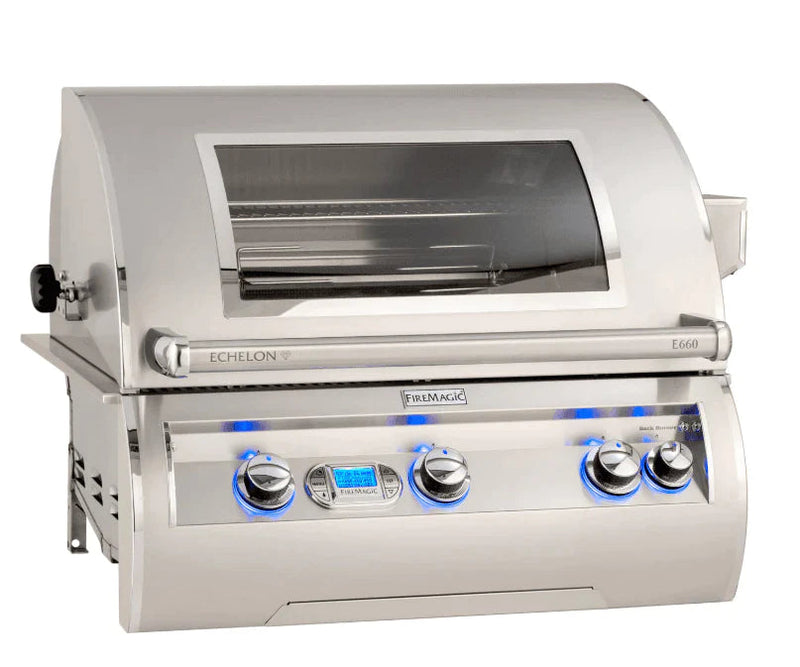 Fire Magic Echelon E660s Portable Grill W/Digital Thermometer and Window - E660S-8E1N-62-W