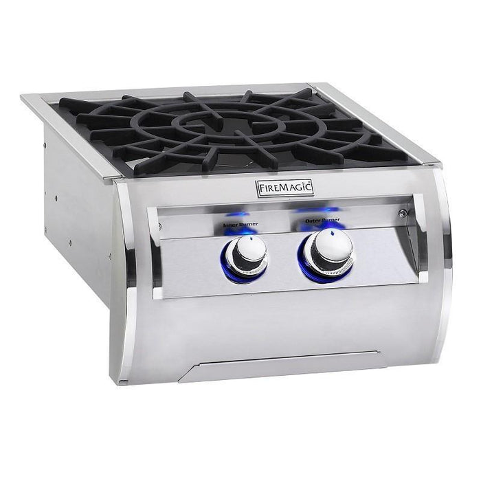 Fire Magic Echelon Power Burner with Porcelain Cast Iron Grid, Natural Gas - 19-5B0N-0 Fire Magic