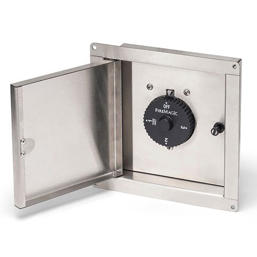 Fire Magic Gas Connection Box with 1 Hour Automatic Timer Safety Shut Off Valve Fire Magic