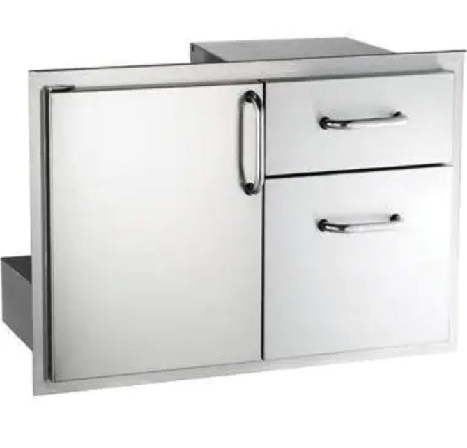 Fire Magic Select 30-Inch Access Door & Double Drawer Combo - 33810S - Fire Magic Grills Fire Magic