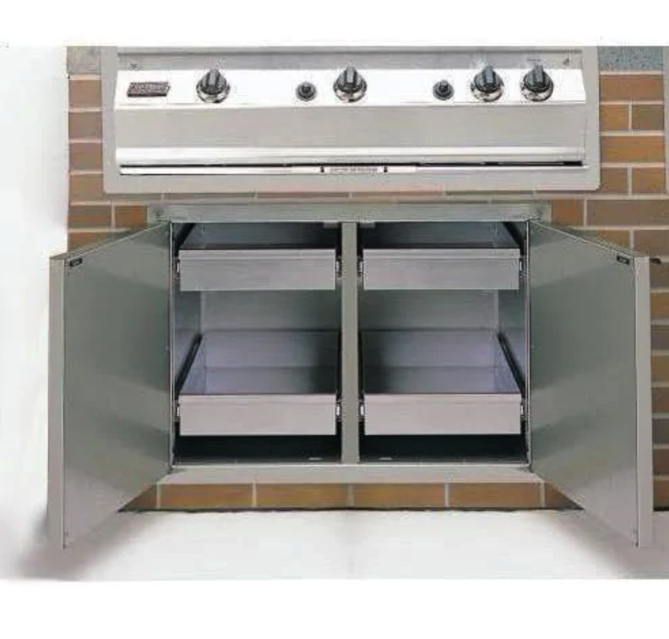 Fire Magic Select 30-Inch Enclosed Cabinet Storage With Drawers - 33930S-22 - Fire Magic Grills Fire Magic