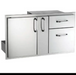 Fire Magic Select 36-Inch Access Door With Platter Storage And Double Drawer - 33816S - Fire Magic Grills Fire Magic