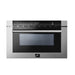 Forno 5-Piece Appliance Package - 36-Inch Electric Range, Wall Mount Range Hood, French Door Refrigerator, Dishwasher, and Microwave Drawer in Stainless Steel FORNO