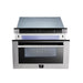 Forno 5-Piece Appliance Package - 30-Inch Electric Range, Wall Mount Range Hood, French Door Refrigerator, Dishwasher, and Microwave Drawer in Stainless Steel FORNO
