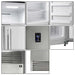 FORNO 28" 13.8 Cu. Ft. Pro-Style Dual Combination Refrigerator & Freezer with 4" Grill Trim Kit in Stainless Steel - FFFFD1933-28LS FORNO