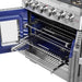 FORNO 30" Capriasca Titanium Gas Range With 4 Burners, Professional Oven, And French Door FFSGS6460-30 FORNO
