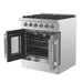 FORNO 30" Vittorio Freestanding Gas Range With French Door FFSGS6444-30 FORNO