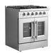 FORNO 30" Vittorio Freestanding Gas Range With French Door FFSGS6444-30 FORNO