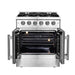 FORNO 30" Vittorio Freestanding Gas Range With French Door FFSGS6444-30 FORNO