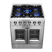 FORNO 30" Vittorio Freestanding Gas Range With French Door FFSGS6444-30 FORNO
