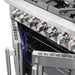FORNO Fratta 30" Platinum Freestanding Dual Fuel Range with French Door FFSGS6387-30 FORNO
