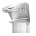 Forno Savona 30" Wall Mount Range Hood with Red Light Warmer, Shelf/Backsplash, and 600 CFM Motor FRHWM5029-30HB FORNO
