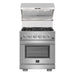 Forno Savona 30" Wall Mount Range Hood with Red Light Warmer, Shelf/Backsplash, and 600 CFM Motor FRHWM5029-30HB FORNO