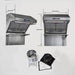 Forno Savona 30" Wall Mount Range Hood with Red Light Warmer, Shelf/Backsplash, and 600 CFM Motor FRHWM5029-30HB FORNO