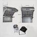 Forno 5-Piece Appliance Package - 30-Inch Electric Range, Wall Mount Range Hood with Backsplash, Pro-Style Refrigerator, Dishwasher, and Microwave Oven in Stainless Steel FORNO