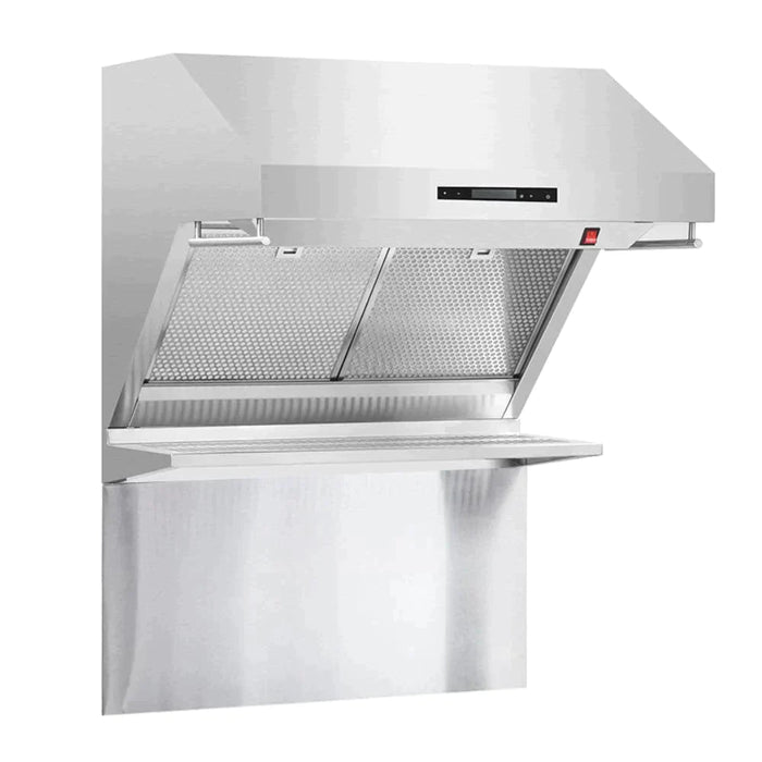 Forno 3-Piece Appliance Package - 30-Inch Gas Range with Air Fryer, 60-Inch Pro-Style Refrigerator & Wall Mount Hood with Backsplash in Stainless Steel FORNO