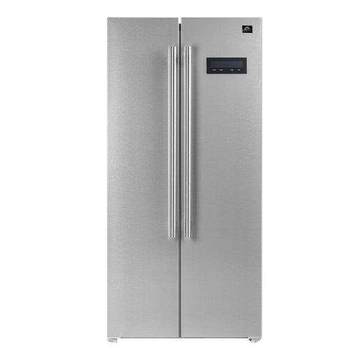 FORNO Salerno 33" Side by Side Built-in Refrigerator 15.6 cu.ft in Stainless Steel - FFRBI1805-33SB FORNO