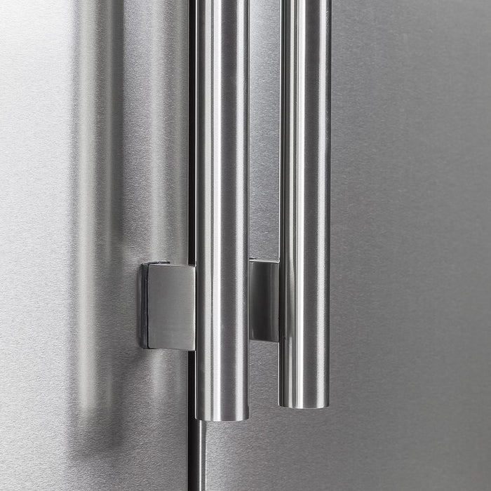 FORNO Salerno 33" Side by Side Built-in Refrigerator 15.6 cu.ft in Stainless Steel - FFRBI1805-33SB FORNO