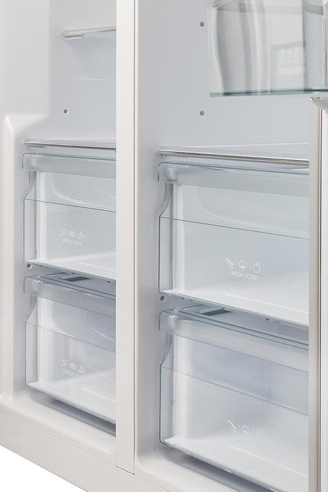 FORNO Salerno 33" Side by Side Built-in Refrigerator 15.6 cu.ft in Stainless Steel - FFRBI1805-33SB FORNO
