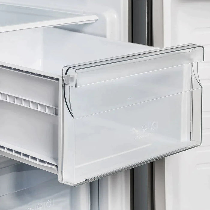FORNO Salerno 33" Side by Side Built-in Refrigerator 15.6 cu.ft in Stainless Steel with Built-in Style Grille Trim Kit - FFRBI1805-37SG FORNO
