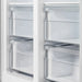 FORNO Salerno 33" Side by Side Built-in Refrigerator 15.6 cu.ft in Stainless Steel with Built-in Style Grille Trim Kit - FFRBI1805-37SG FORNO