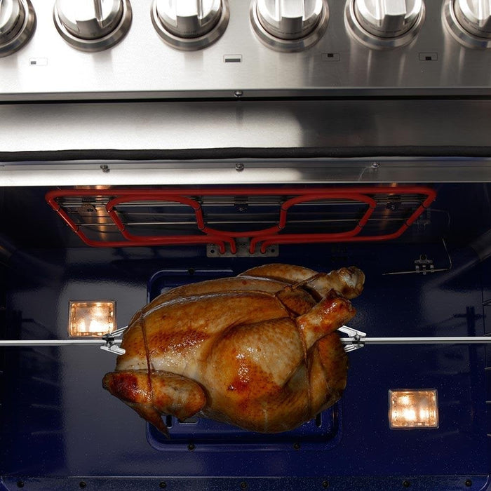FORNO Capriasca 36" Platinum Freestanding Dual Fuel Range - FFSGS6187-36 FORNO