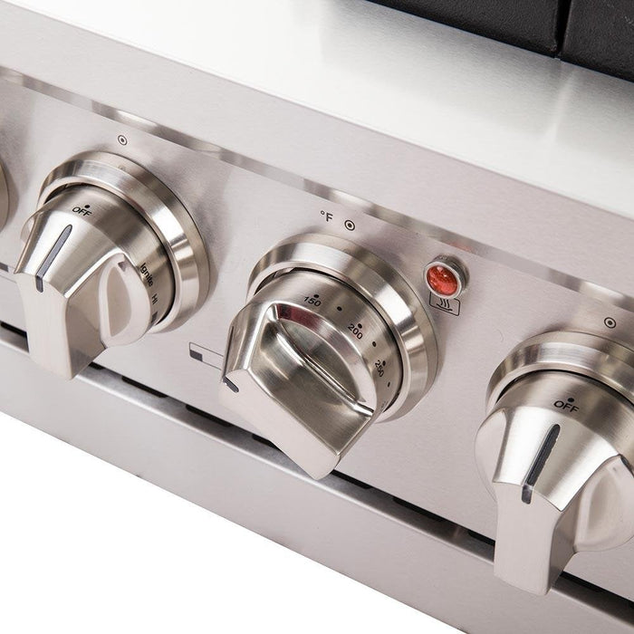 Forno 36" Capriasca Titanium Gas Range with 6 Burners, Convection Oven and 120,000 BTUs - FFSGS6260-36 FORNO