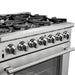 Forno 36" Capriasca Titanium Gas Range with 6 Burners, Convection Oven and 120,000 BTUs - FFSGS6260-36 FORNO