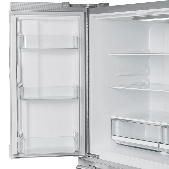 FORNO Moena 36" French Door Refrigerator 19 cu.ft with Built-in Style Grill Trim - FFRBI1820-40SG FORNO
