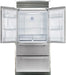 FORNO Moena 36" French Door Refrigerator 19 cu.ft with Built-in Style Grill Trim - FFRBI1820-40SG FORNO