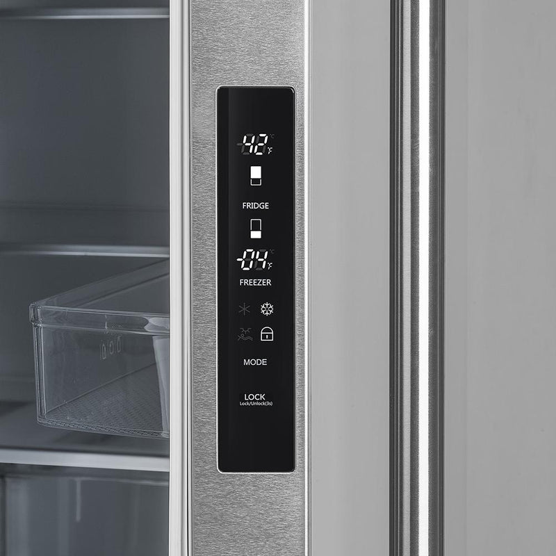 FORNO Moena 36" French Door Refrigerator 19 cu.ft with Built-in Style Grill Trim - FFRBI1820-40SG