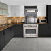 FORNO Galiano 36" Gold Freestanding Dual Fuel Range with 240v Electric Oven - 6 Burners and Convection Oven FFSGS6156-36 FORNO
