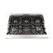 Forno 3-Piece Appliance Package - 36-Inch Dual Fuel Range, 56-Inch Pro-Style Refrigerator & Wall Mount Hood with Backsplash in Stainless Steel FORNO