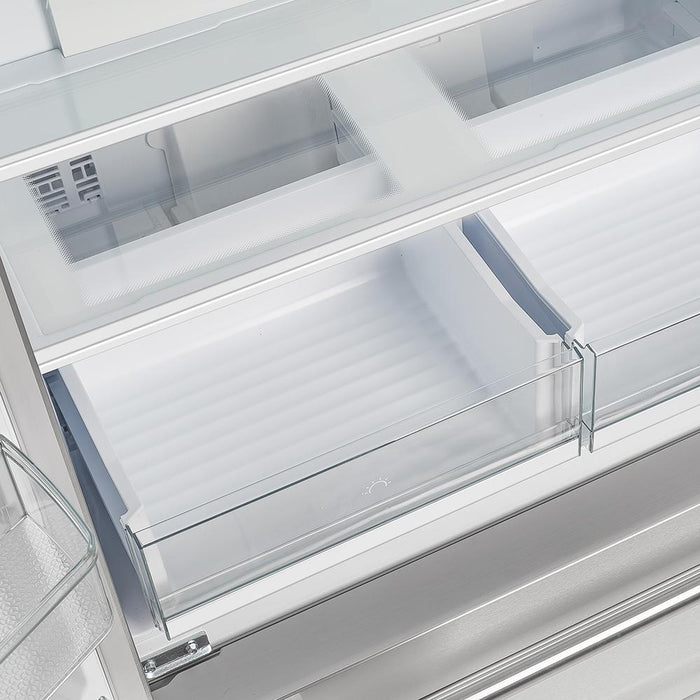 FORNO Moena 36 Inch French Door Refrigerator 19 cu.ft - FFRBI1820-36SB FORNO