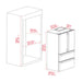 FORNO Moena 36 Inch French Door Refrigerator 19 cu.ft - FFRBI1820-36SB FORNO