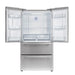 Forno 5-Piece Appliance Package - 30-Inch Electric Range, Wall Mount Range Hood, French Door Refrigerator, Dishwasher, and MicrowaveOven in Stainless Steel FORNO